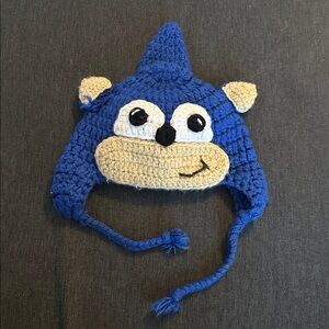 Crocheted Sonic Hat
